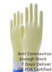 Chiny Sanitarne jednorazowe rękawiczki, sterylne rękawiczki Nature Latex Anti Chemicals dostawca