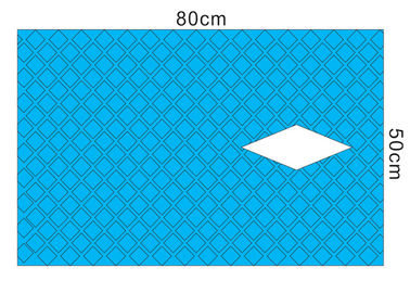 Laparotomia Jednorazowe chusteczki chirurgiczne 75 x 80 cm Materiał w kolorze niebieskim dostawca